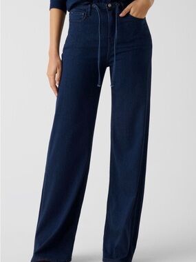 Guess Denim XS Navy Wide Leg Jeans NWT